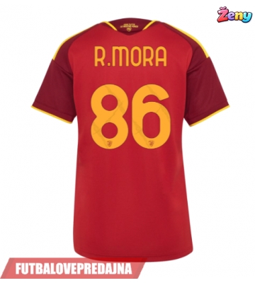 Lacne Ženy Futbalové dres AS Roma Rodrigo Mora #86 2026-27 Krátky Rukáv - Domáci